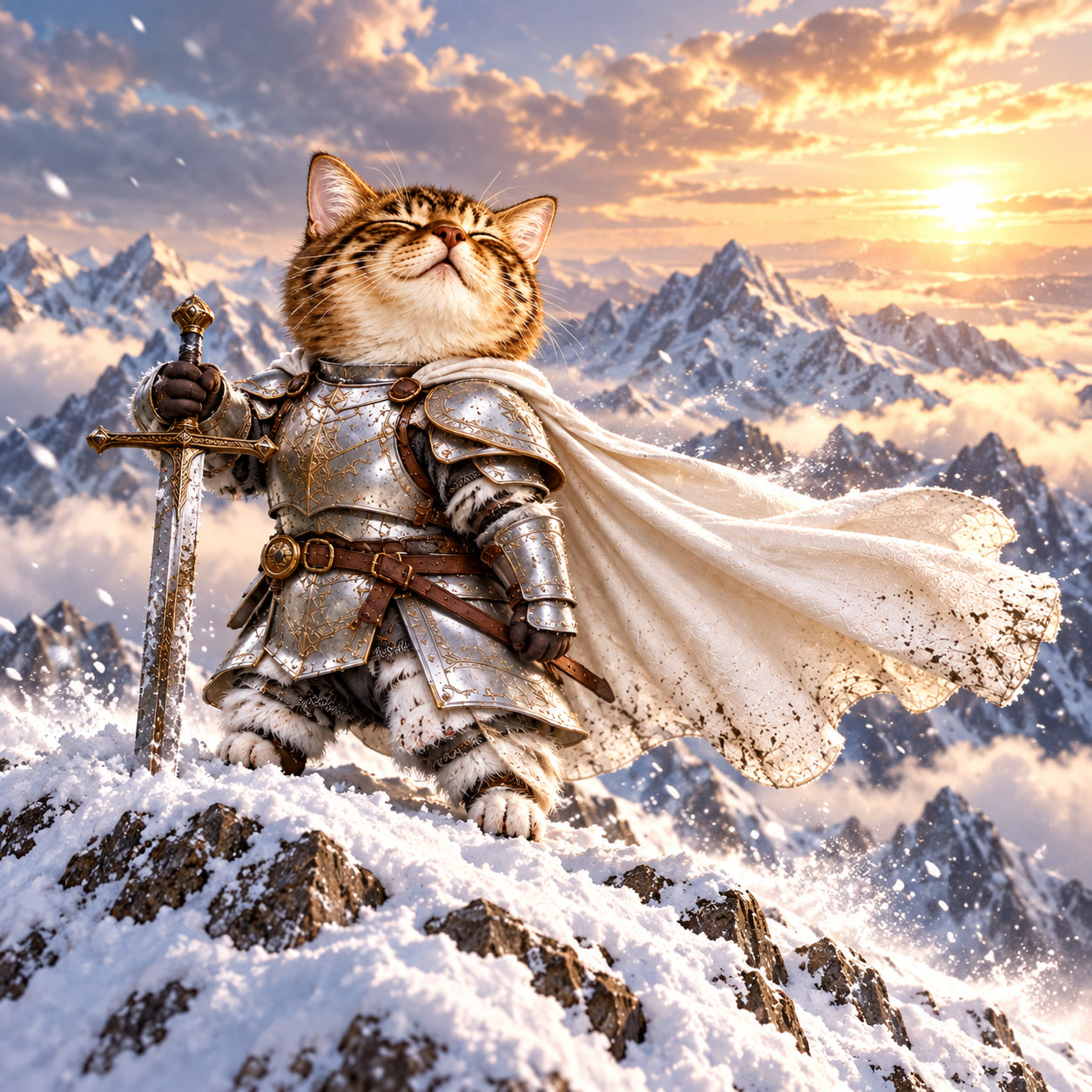 SWORDCATE meme — Top of the world